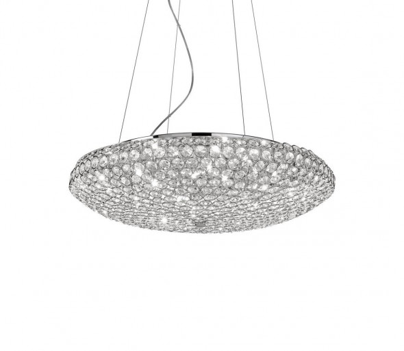 Ideal Lux – Kryształowy żyrandol na lince KING 12×G9/40W/230V