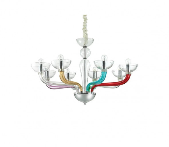 Ideal Lux – Żyrandol na lince CASANOVA 8×E14/40W/230V