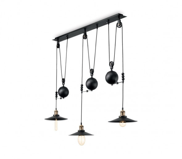 Ideal Lux - Żyrandol na lince UP AND DOWN 3xE27/60W/230V