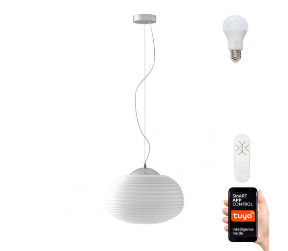 Immax NEO 07067L - LED RGB Żyrandol ściemnialny COCONO 1xE27/8,5W/100-240V 34 cm