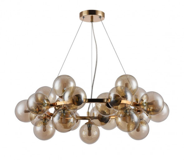 ITALUX PND-5252-25-GD-CGN - Żyrandol na lince CABELLA 25xG9/28W/230V