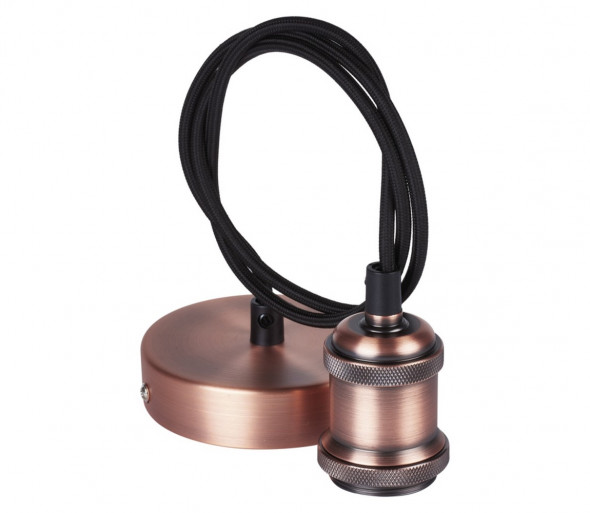 Kabel zasilający VINTAGE E27 miedź