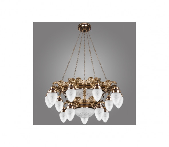 Kemar OW150/P - Żyrandol OURO EAGLE 15xE27/60W + 6xE27/100W/230V