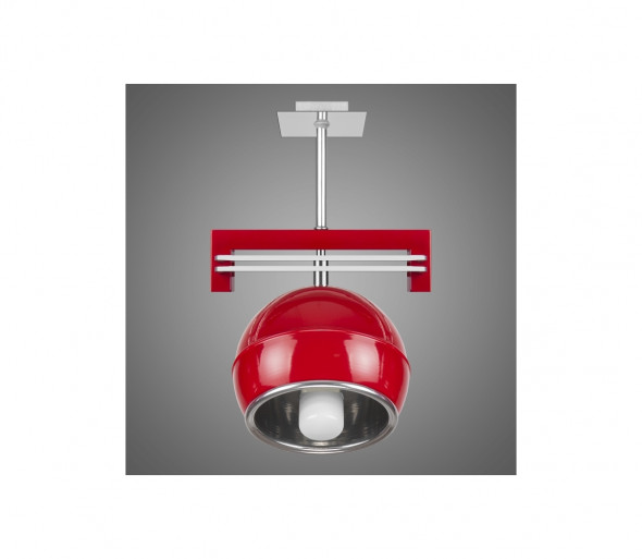 Kemar SG/KU/1/RD - Lampa wisząca QUARA 1xE27/60W/230V