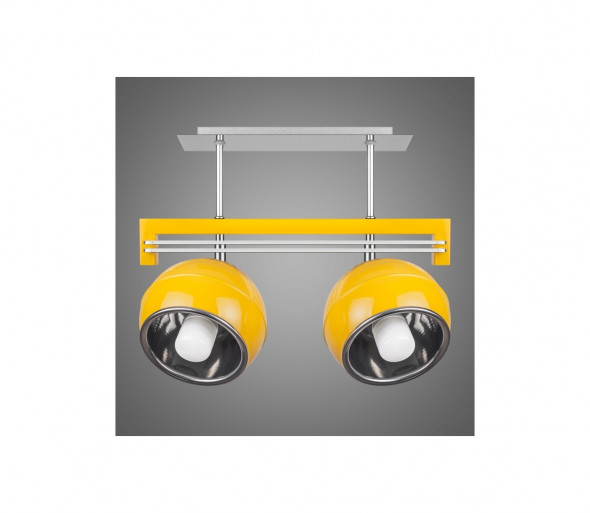 Kemar SG/KU/2/YL - Lampa wisząca QUARA 2xE27/60W/230V