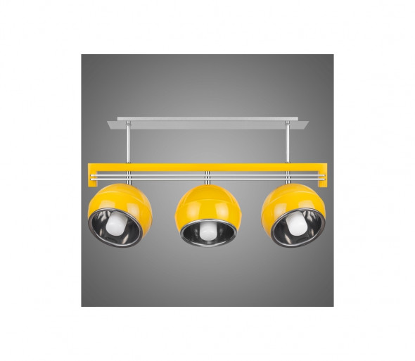 Kemar SG/KU/3/YL - Lampa wisząca QUARA 3xE27/60W/230V