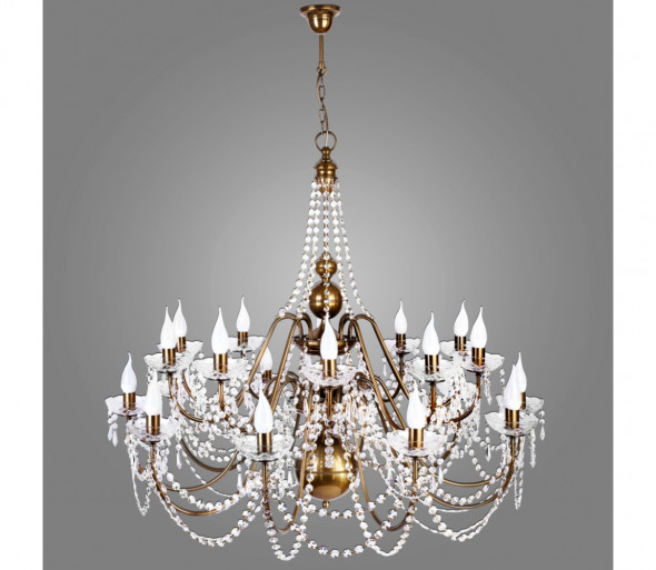 Kemar TO/20 - Żyrandol kryształowy TOKANTI 20xE14/60W/230V