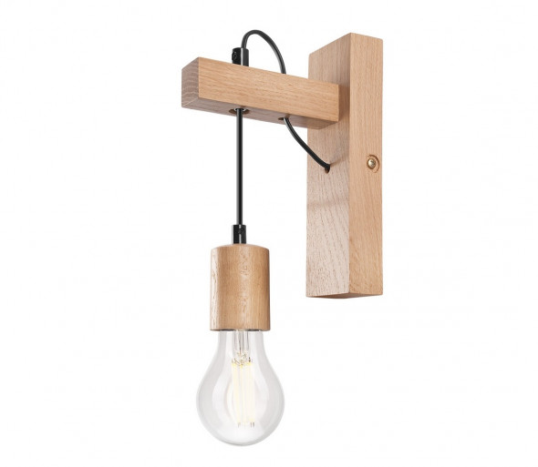 Kinkiet LEON 1xE27/60W/230V dąb