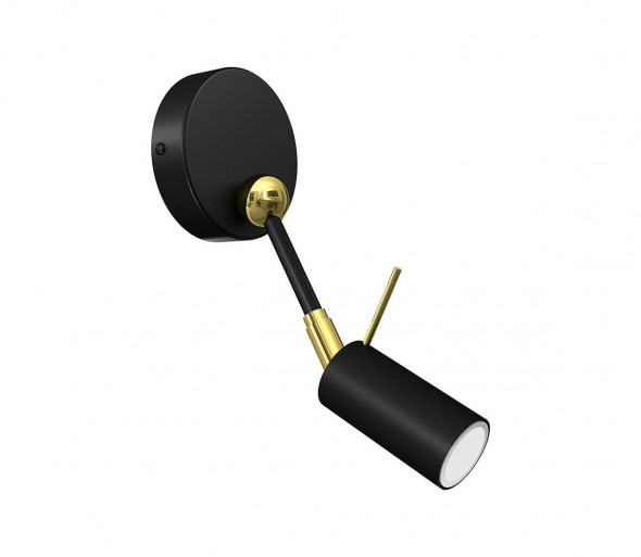 Kinkiet punktowy IRIS 1xGU10/40W/230V czarny/gold