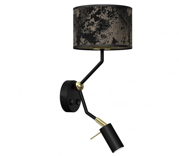 Kinkiet SATINO 1xE27/40W/230V + 1xGU10/7W złoty