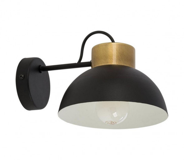 Kinkiet TEDI 1xE27/60W/230V czarny/mosiądz