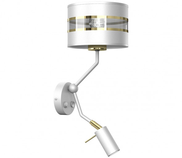 Kinkiet ULTIMO 1xE27/40W/230V + 1xGU10/7W biały