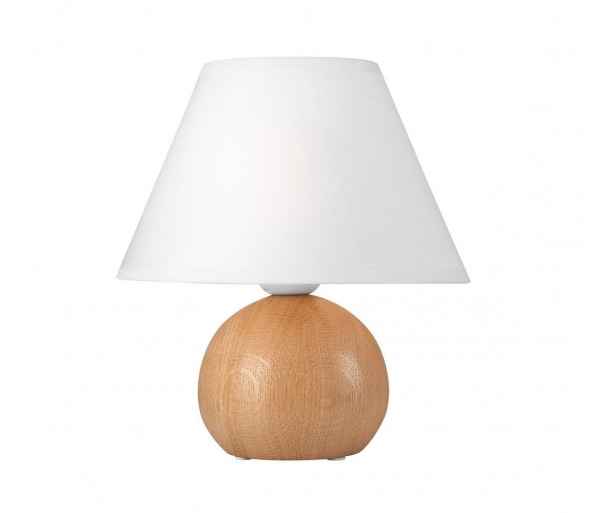 Lampa stołowa JUTA 1xE27/60W/230V dąb/biały