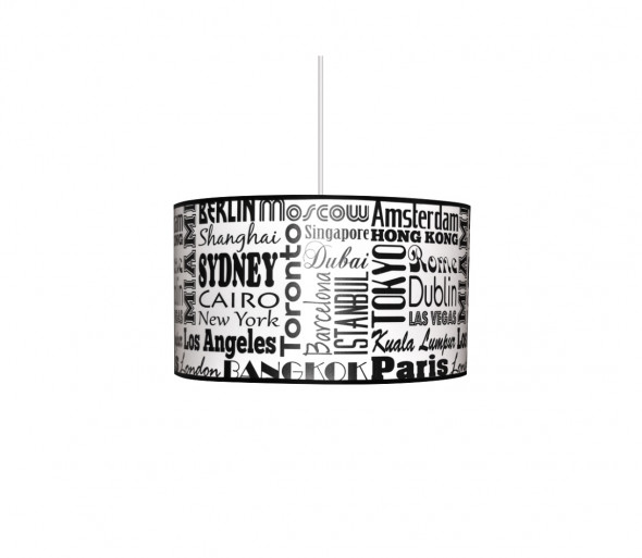 Lampa wisząca CITY 1xE27/60W/230V