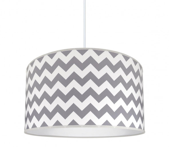 Lampa wisząca ZYGZAK GREY 1xE27/60W/230V