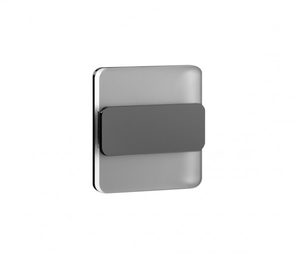 LDST DU-01-CB-BC10 - LED Oświetlenie schodowe DUO 10xLED/1,2W/230V błyszczący czarny