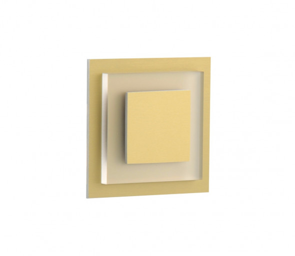 LDST SU-01-SZ-BC8 - LED Oświetlenie schodowe SUNNY 8xLED/1,2W/230V złote 3500K