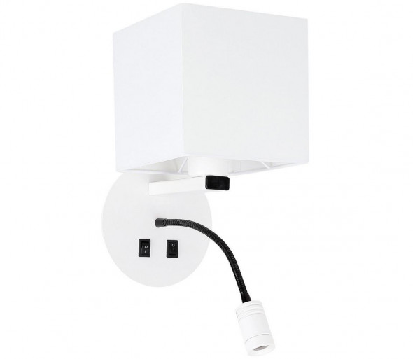 LED Kinkiet MAGNUM 1xE27/40W/230V + LED/3W biały