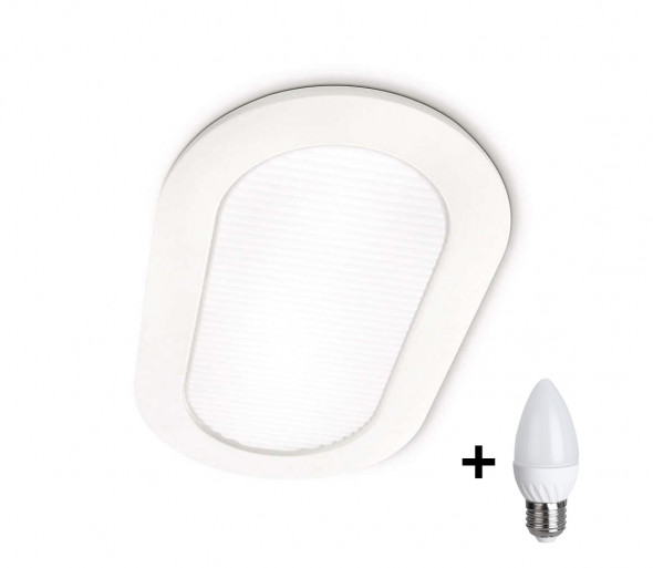 LED Łazienkowa oprawa wpuszczana MYLIVING HUDDLE 1xE27/7W/230V +  1xE27/12W