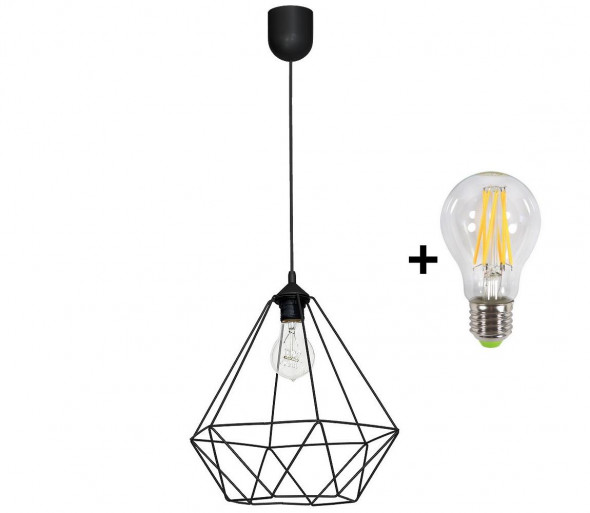 LED Oświetlenie wiszące BASKET 1xE27/10W/230V