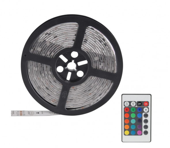 LED RGB Taśma ściemnialna MAGIC 2 m LED/12W/230V IP65 + PILOT