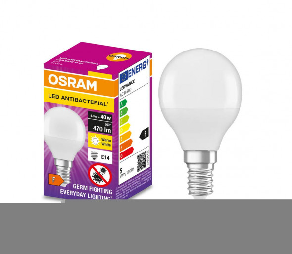 LED Żarówka antybakteryjna P40 E14/4,9W/230V 2700K - Osram