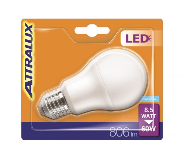 LED Żarówka E27/8,5W/230V 4000K - Attralux