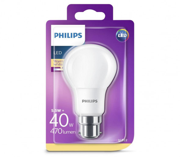 LED Żarówka Philips B22/5,5W/230V 2700K