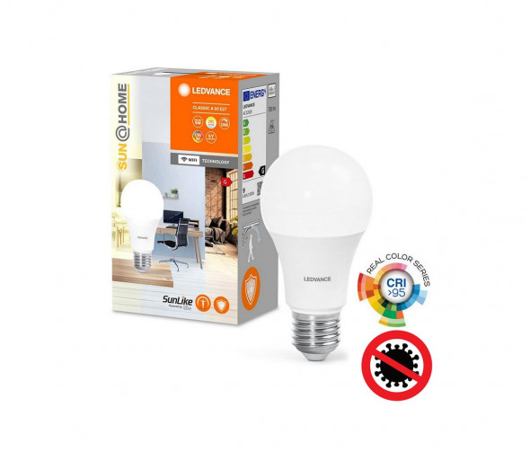 Ledvance - LED Ściemnialna żarówka antybakteryjna A60 E27/9W/230V Wi-Fi