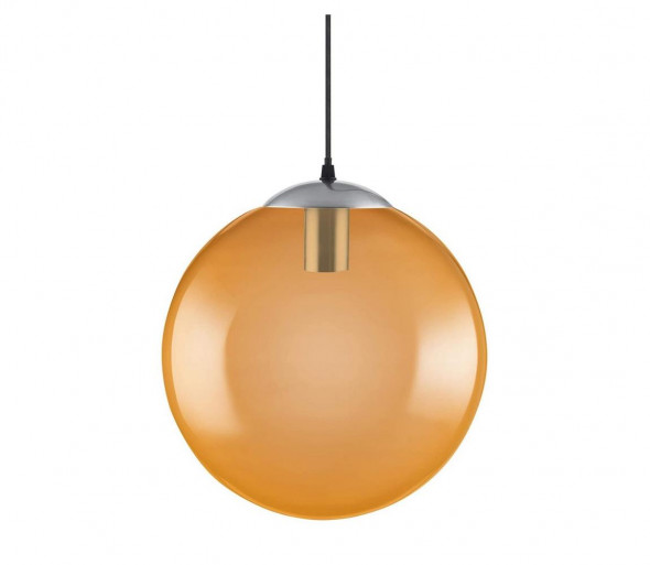 Ledvance - Żyrandol na lince BUBBLE 1xE27/40W/230V pomarańczowy śr. 30 cm