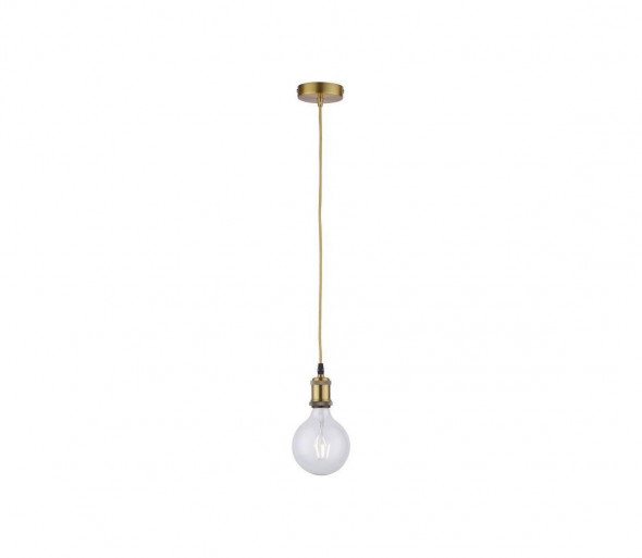 Leuchten Direkt 13570-60 - Żyrandol na lince DIY 1xE27/60W/230V mosiądz