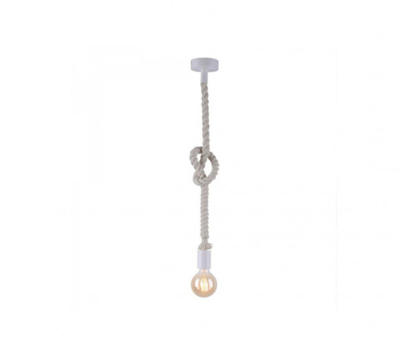 Leuchten Direkt 13572-16 - Żyrandol na lince DIY 1xE27/10W/230V biały