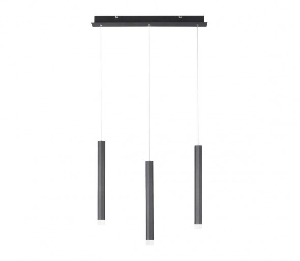 Leuchten Direkt 15203-18 - LED Żyrandol na lince 3xLED/4,8W/230V czarny