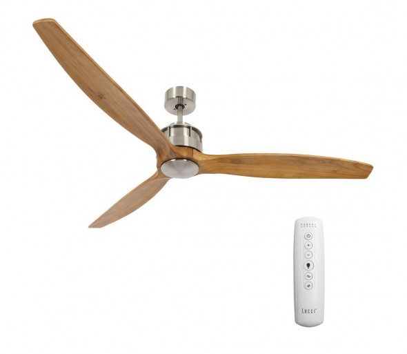 Lucci air 210506 - Wentylator sufitowy AIRFUSION AKMANI chrom/brązowy