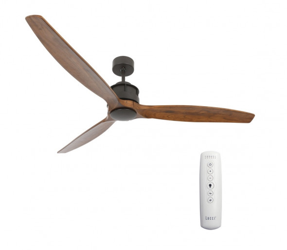 Lucci air 210507 - Wentylator sufitowy  AIRFUSION AKMANI černá/hnědá