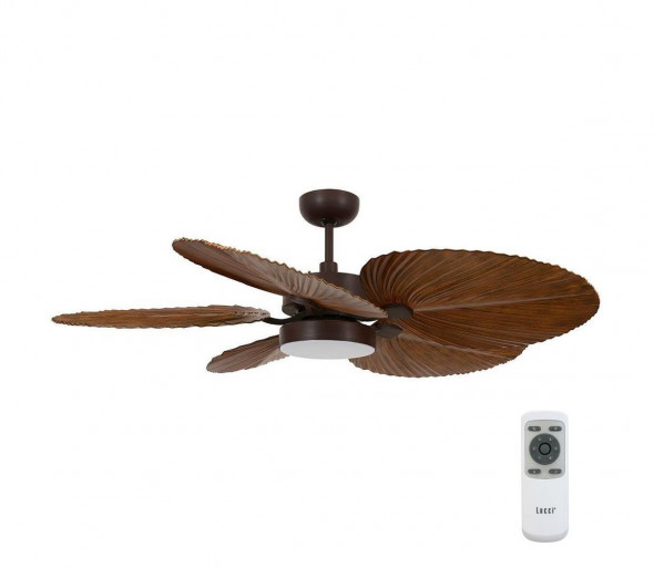 Lucci Air 210655 – LED Wentylator sufitowy BALI 1×GX53/18W/230V Brązowy + pilot