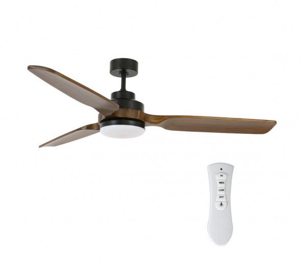 Lucci air 213054 - LED Wentylator sufitowy SHOALHAVEN GX53/17W/230V czarny/brązowy