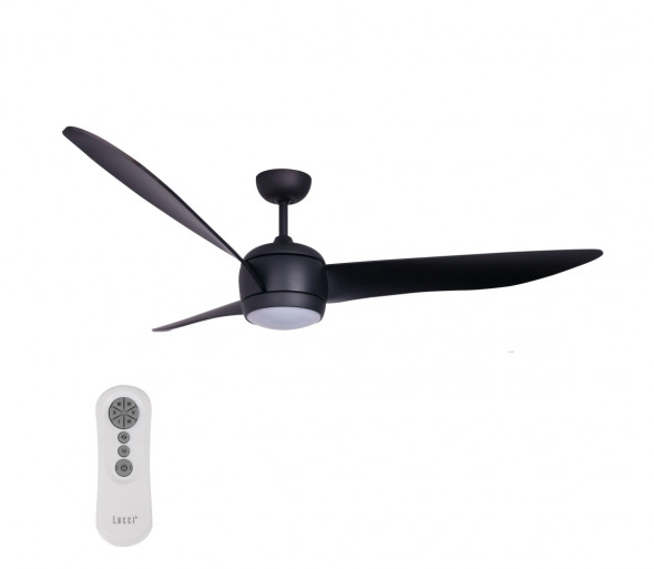 Lucci air 512910 - LED Wentylator sufitowy AIRFUSION NORDIC LED/20W/230V czarny