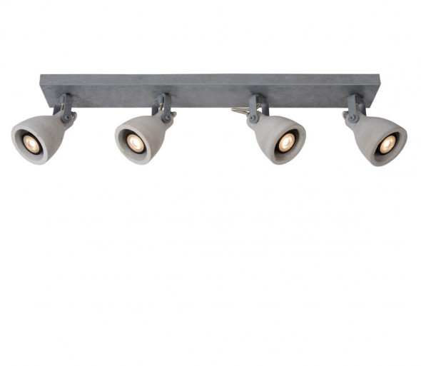 Lucide 05910/20/36 - LED Oświetlenie punktowe CONCRI-LED 4xGU10/5W/230V szare 68 cm