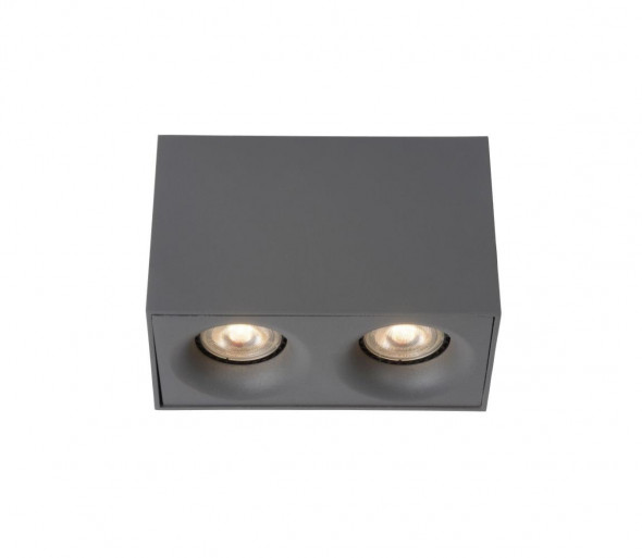 Lucide 09913/10/36 - LED Oświetlenie punktowe BENTOO-LED 2xGU10/4,5W/230V szare
