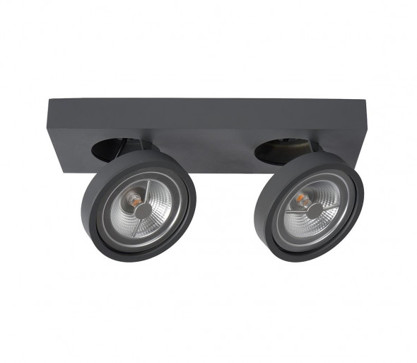 Lucide 09920/20/36 - LED Ściemnialne oświetlenie punktowe NENAD AR111 2xG53/10W/230V