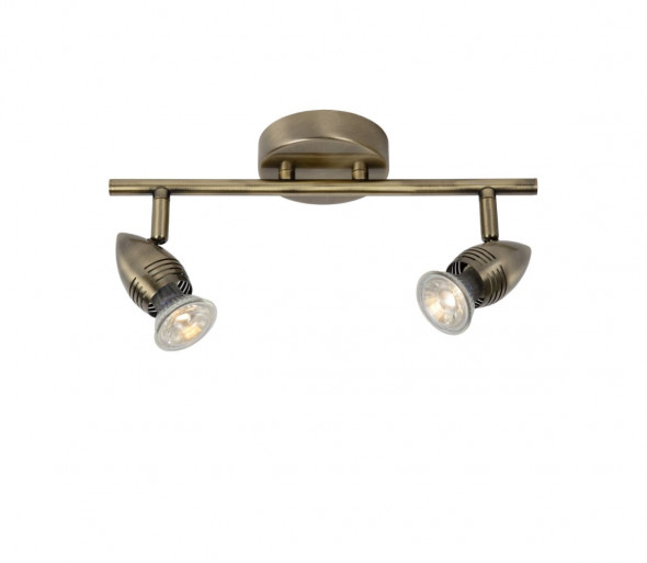Lucide 13955/10/03 - LED reflektor punktowy CARO-LED 2xGU10/5W/230V brąz