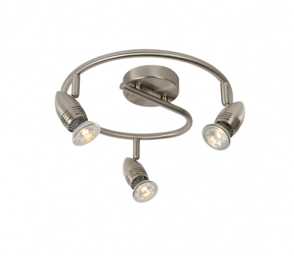 Lucide 13955/14/12 - LED reflektor punktowy CARO-LED 3xGU10/5W/230V chrom