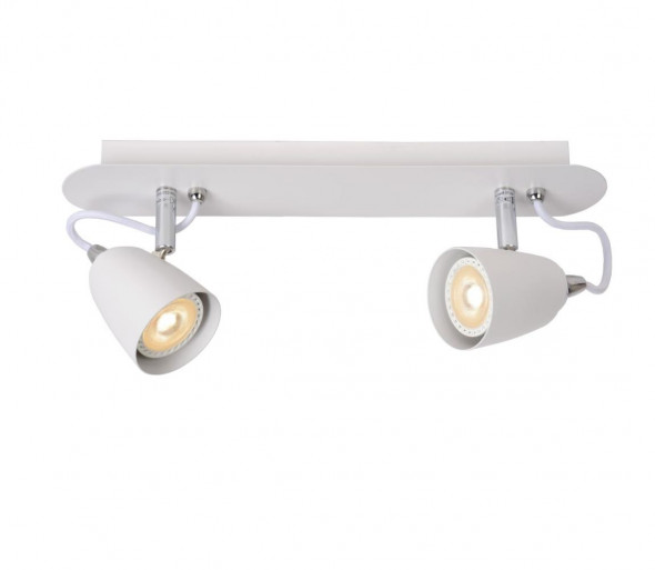 Lucide 26956/10/31 - LED oświetlenie punktowe RIDE-LED 2xGU10/5W/230V białe