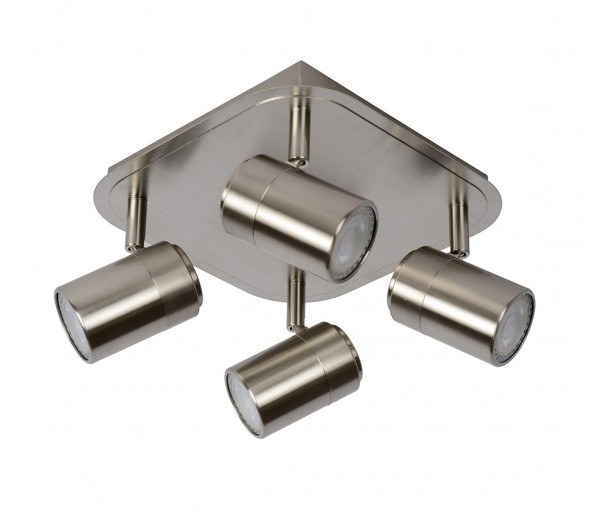 Lucide 26957/20/12 - LED Oświetlenie punktowe LENNERT 4xGU10/5W/230V matowy chrom