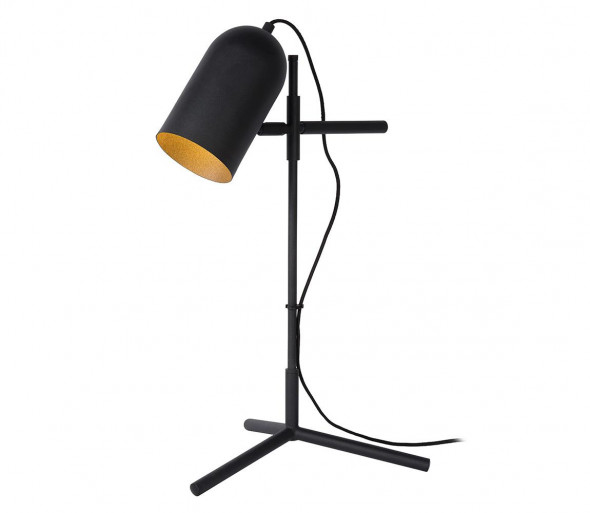 Lucide 45584/01/30 - Lampa stołowa EDEK 1xE27/40W/230V czarna