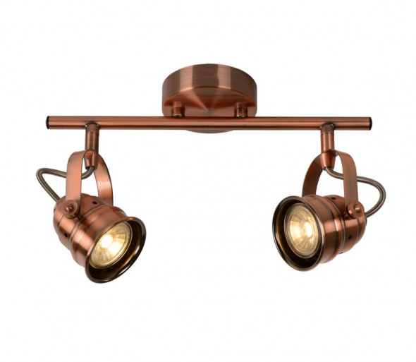 Lucide 77974/10/17 - LED Oświetlenie punktowe CIGAL 2xGU10/5W/230V miedziany