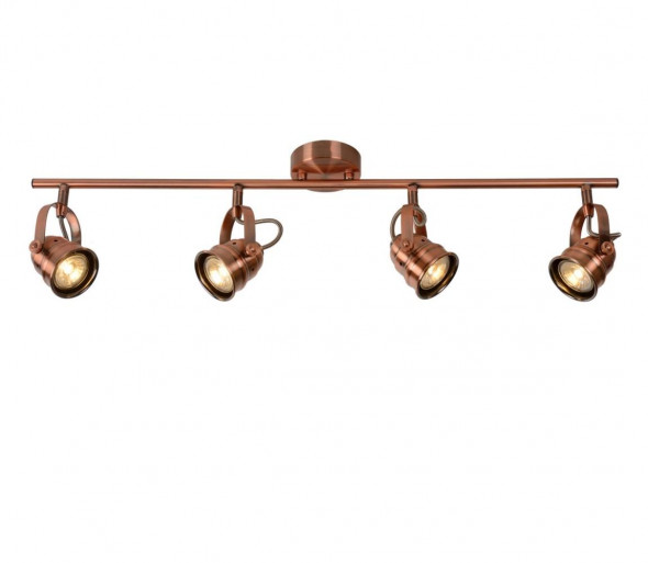 Lucide 77974/20/17 - LED Oświetlenie punktowe CIGAL 4xGU10/5W/230V miedziany