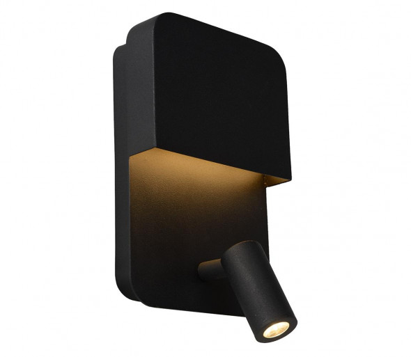 Lucide 79200/08/30 - LED Reflektor ścienny BOXER 1xLED/3W/230V+1xLED/10W