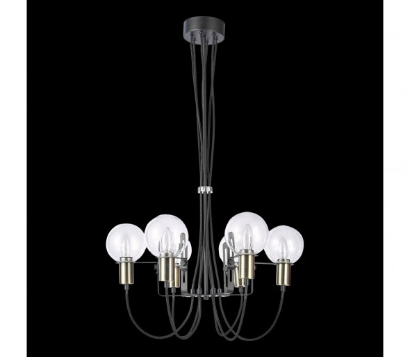 Luxera 64400 - Żyrandol na lince ABRAZO 6xE14/40W/230V